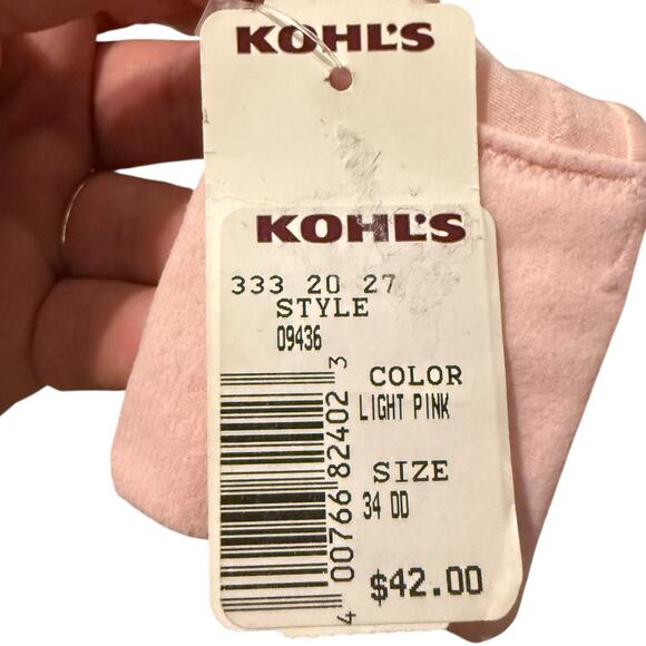 NWT light pink Maidenform Comfrot Devotion Bra Size 34DD 34 DD - Picture 4 of 5